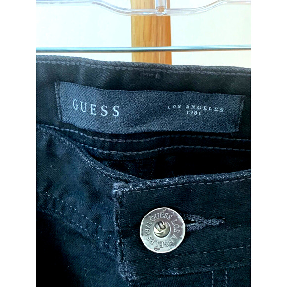 Guess Men’s Regular Straight 5 Pocket Jeans Black Size 40 x 34 - Picture 4 of 8